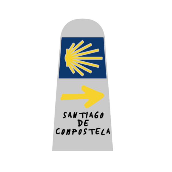 Wegwijzer Santiago de Compostela