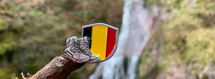 Wandelpin schild van België